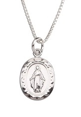 little silver lobster clasp medal necklace